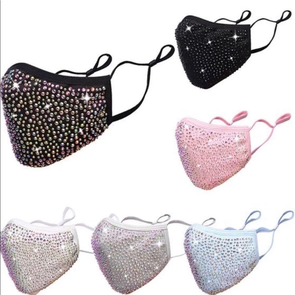 BLING Crystal Rhinestone Face Mask